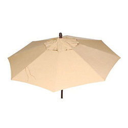 Christy Sports 9' Dupione Bamboo Twist Tilt Umbrella - Outdoor Umbrellas