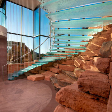Impressive glass stair treads - ARIZONA, USA