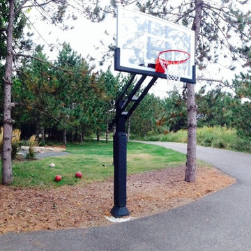 Stephen M's Pro Dunk Gold Basketball System on a 32x28 in Hudson, WI