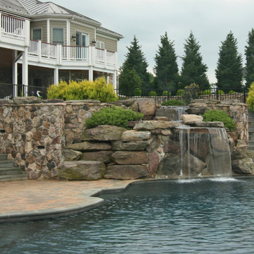 Poolside Waterfall
