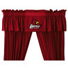 NCAA Louisville Cardinals College 5-Piece Valance-Curtains Set