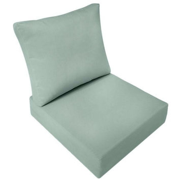 |COVER ONLY| Outdoor Knife Edge Small Deep Seat Backrest Pillow Slipcover AD002