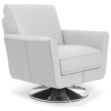 Syria Swivel Chair, White