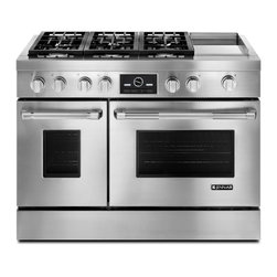 Jenn-Air 48" Pro-style Dual Fuel Range, Stainless Steel | JDRP548WP - Gas Ranges And Electric Ranges