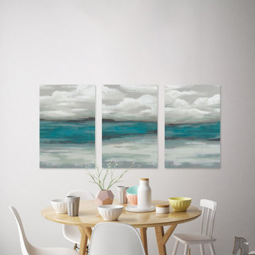 Clouds over the Marsh Triptych