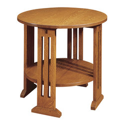 Stickley Round End Table 89/91-664 - Side Tables And End Tables