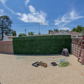 Artificial boxwood Fence Covering in Pomona, California