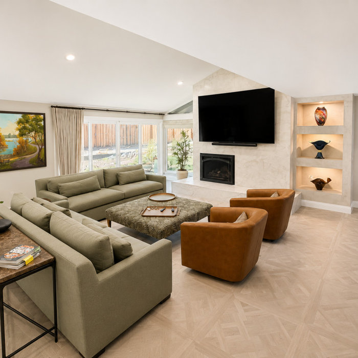 Inspiration for a modern living room remodel in Sacramento