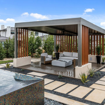 Residential: Custom Designed Dark Gray Patio Cover