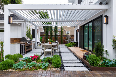 Inspiration pour une terrasse minimaliste.