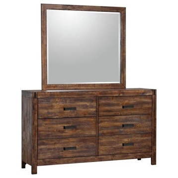Picket House Furnishings Wren 6-Drawer Dresser And Mirror Set WN100DRMR