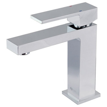 STYLISH Bathroom Faucet Single Handle Polished Chrome Finish, B-112C AVA