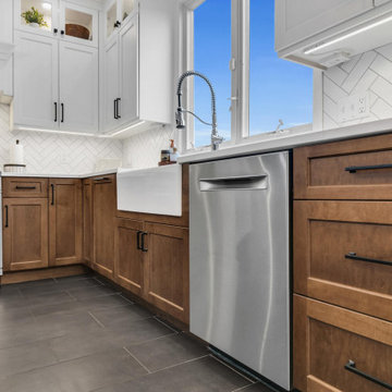 Tom's River- two-toned kitchen