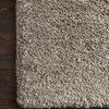 Hand Tufted Polyester Mila Shag Area Rug by Loloi II, Taupe, 5'x7'6"
