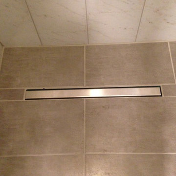 Small but hip master bath