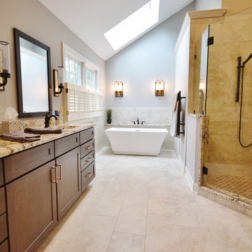 Beautiful Master Bathroom Remodel, West Chester PA, Designed by Steve Vickers
