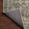 Layla Lay-13 Antique/Moss Printed Area Rug by Loloi II, 9'-6" X 14'