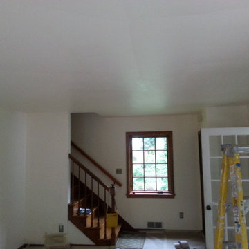 Plaster Ceiling, Drywall Makeover
