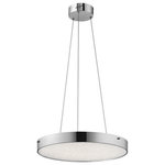 elan - Crystal Moon LED Pendant 20" , Chrome - At elan, our passion is art and our medium is light; one that elevates a space and everything in it. With each piece in our collection, we create modern sculptures that define a room and your style, while bringing that all-important light to a space. It can make it bolder, softer, more inviting, or simply make an impression. We do it so you can choose that one perfect piece that you've been dreaming about that connects you and your space. Elan is backed by Kichler's commitment to quality and extensive support network. The collection uses only high-end materials and distinctive finishes, and many items are built around Integrated LED. technology.