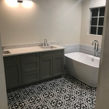 Stand alone tub, walk-in shower and sink installation - Torrance
