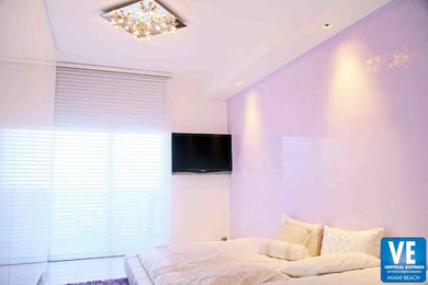 Inspiration for a contemporary bedroom remodel in Miami