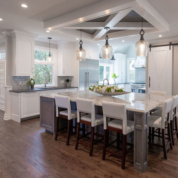 Modern Farmhouse Kitchen and Home Bar