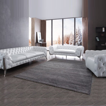 Catania white leatherette modern sofa collection!