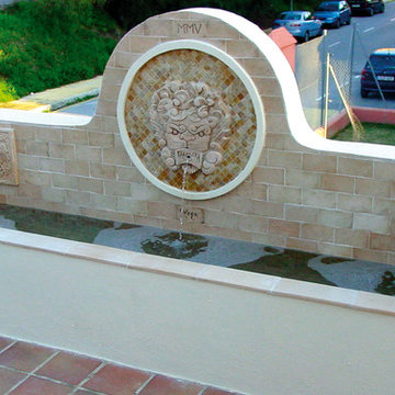 Ceramic fountain Lion