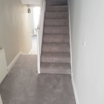 Grey Carpet Runner To Stairs In Balham