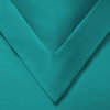 Luxury Cotton Blend Duvet Cover and Pillow Shams, Teal, Full/Queen
