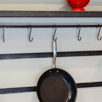 Bold Steel Kitchen