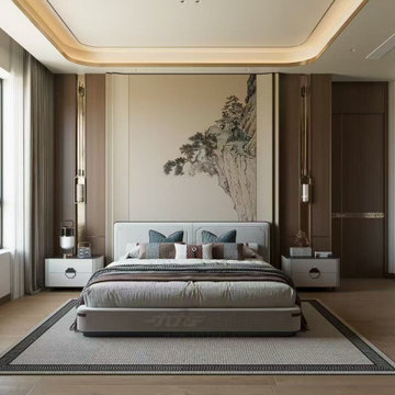 效果图制作2D平面转3D模型后渲染 2D plan conversion to 3D model followed by rendering