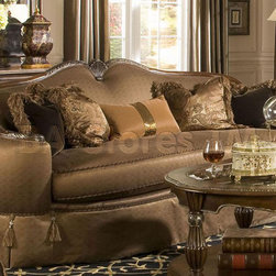 "Michael Amini" Soft Mink Sofa, The Sovereign Collection - Sofas