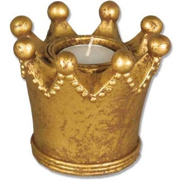 King Crown Candleholder 3.5H Religious Sculpture