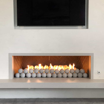 2 Custom Fireplace Burners and Pans