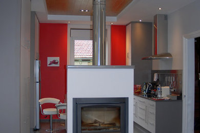 Réalisation d'une salle de séjour design.