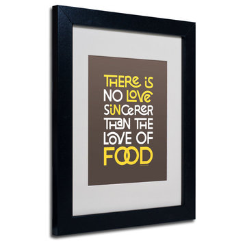 'Sincere Love of Food III' Matted Framed Canvas Art by Megan Romo