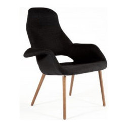 The Organic High Back Chair - Black - Armchairs And Accent Chairs