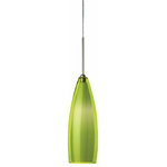 AFX - AFX ENP1000L40D1SNGR Enzo - 17 Inch 120V 10W 4000K 1 LED Pendant - 5 Year WarrantyFixture Dimmable: Yes, with theEnzo 17 Inch 120V 10 Satin Nickel Green GUL: Suitable for damp locations Energy Star Qualified: n/a ADA Certified: n/a  *Number of Lights: 1-*Wattage:10w Integrated LED bulb(s) *Bulb Included:Yes *Bulb Type:Integrated LED *Finish Type:Satin Nickel