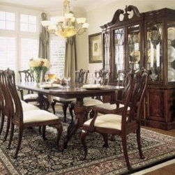 American Drew 792-744R Pedestal Table Cherry Grove - Dining Tables