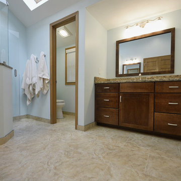 Entering the New Bathroom and Her Vanity