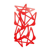 Mabele Bla-Bla Vertical Coat Rack, Red