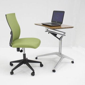 201 Series Height Adjustable WorkPad Table | Walnut - $304.98