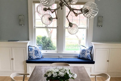 Transitional dining room photo in New York