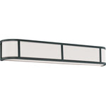 Nuvo Lighting - Nuvo Odeon 4-Light Wall Sconce With Satin White Glass, Aged Bronze, 60-2974 - Finish: Aged Bronze