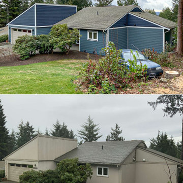 Before (below) and After (top) - JH Plank (7" reveal) in Evening Blue and Deep O