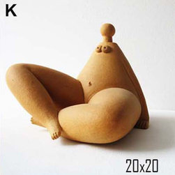 Ceramic Nude sculpture for table or fireplace - Products