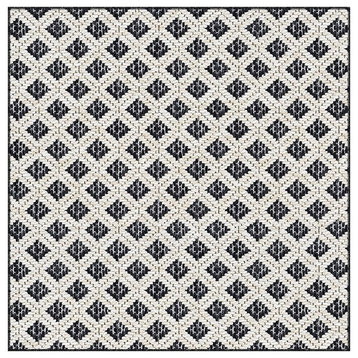 Bay Head Indoor/Outdoor Carpet, Home Accent Area Rug - Starry Night, Square 7'x7
