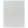 Shelby Traditional Area Rug, Light Blue/White, 4'x6'