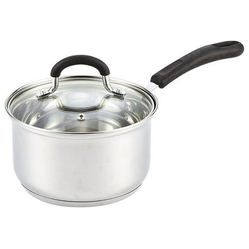 Cook N Home Stainless Steel Sauce Pan With Lid, 2 Quart